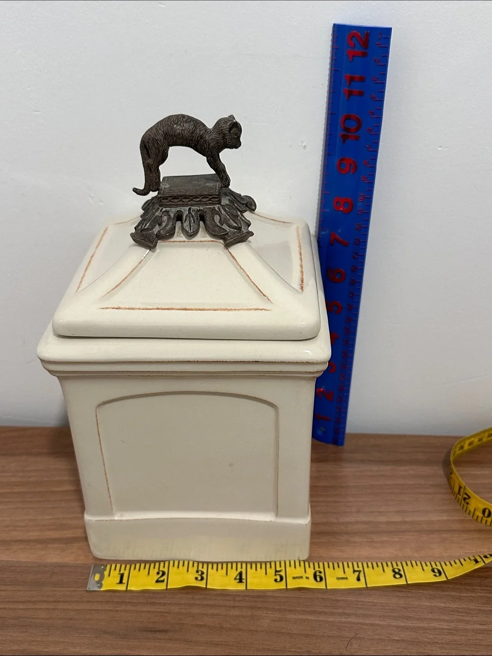 Arthur Court Bronze-Toned Cat Finial Accent